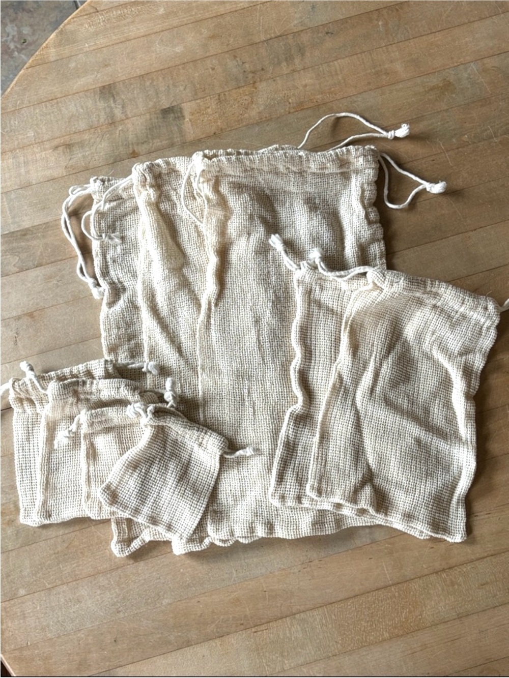 Zero Waste Cotton Mesh Bags